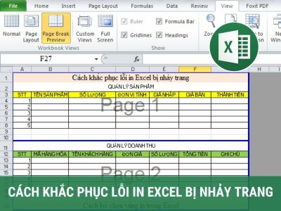 Cách khắc phục lỗi in Excel bị nhảy trang đơn giản 