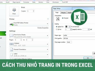 Cách thu nhỏ trang in trong Excel đơn giản nhất