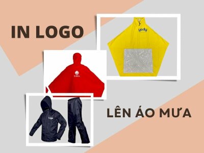 Áo mưa in logo công ty, doanh nghiệp, tổ chức đẹp, giá rẻ tại TPHCM