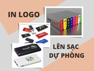 In logo lên sạc dự phòng theo yêu cầu, giá rẻ, đẹp tại TPHCM