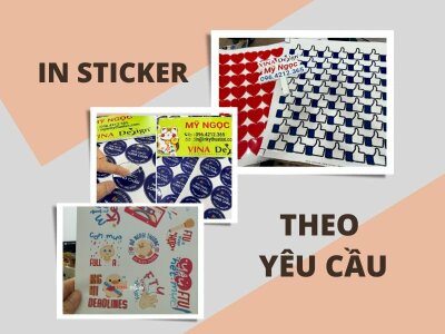 In sticker theo yêu cầu  TPHCM, đẹp, giá tại xưởng