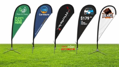 In cờ phướn giọt nước lấy liền đẹp tại TPHCM