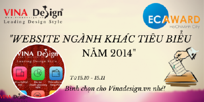 Bình chọn ECAWARD 2014 cho Vinadesign.vn