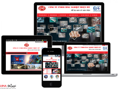 Thiết kế website Công ty TNHH Công nghiệp Thiện Mỹ - www.thienmy.com.vn