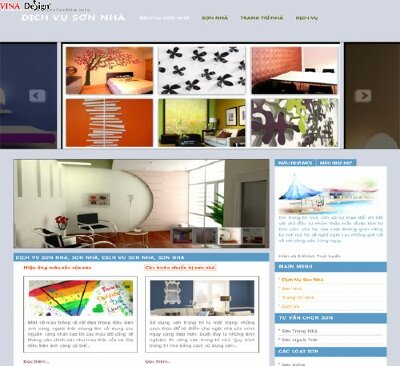 Thiết kế website tư vấn dịch vụ sơn nhà - Dichvusonnha.info