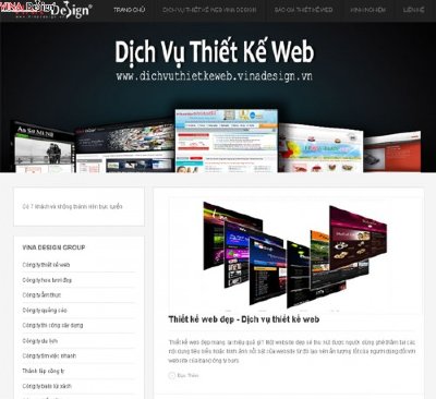 Dịch vụ thiết kế web VINADesign
