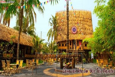 Làng ẩm thực Tây Nguyên du lịch Bình Quới Thanh Đa