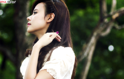 Midu, đẹp rạng rỡ giữa thiên nhiên