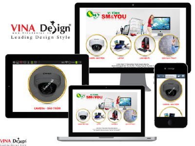 Thiết kế website Công ty TNHH Hoàng Trung Nhuận (SM&YOU) - vitinhsmyou.com.vn