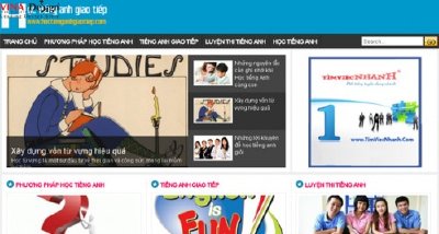 Thiết kế website Học Tiếng Anh Giao Tiếp - Hoctienganhgiaotiep.com