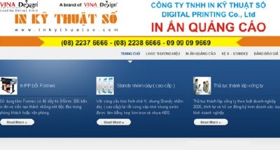 Thiết kế website In Ấn Quảng Cáo - www.Inanquangcao.com.vn