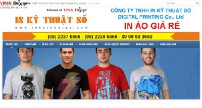 Thiết kế website In Áo Giá Rẻ - www.Inaogiare.com
