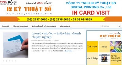 Thiết kế website In Card Visit - www.Incardvisit.net