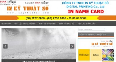 Thiết kế website In Name Card - www.Innamecard.com.vn
