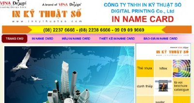Thiết kế website In Name Card - www.Innamecard.vn