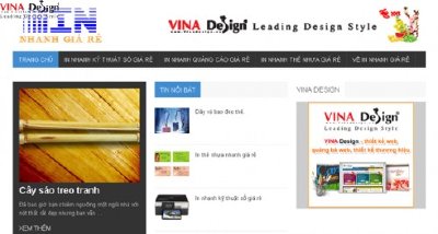 Thiết kế website In nhanh giá rẻ - www.Innhanhgiare.com