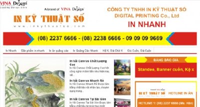 Thiết kế website In Nhanh - www.In-nhanh.com