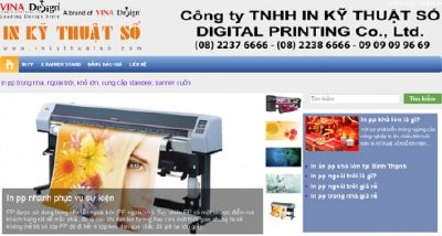 Thiết kế website In PP - www.Inpp.com.vn