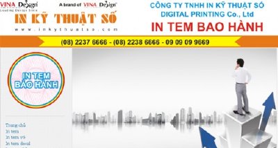 Thiết kế website In Tem Bảo Hành - www.Intembaohanh.com.vn