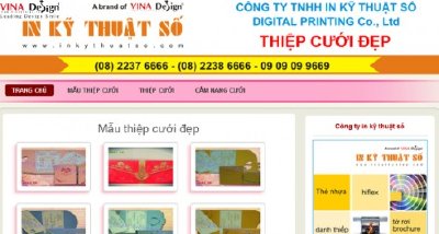 Thiết kế website Thiệp Cưới Đẹp - www.Thiepcuoidep.org