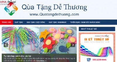 Thiết kế website wordpress Quà Tặng Dễ Thương - www.Quatangdethuong.com