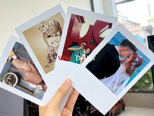 In ảnh Polaroid cặp đôi lover, ảnh treo dạng Polaroid trang trí bàn gallery tiệc cưới - VND113
