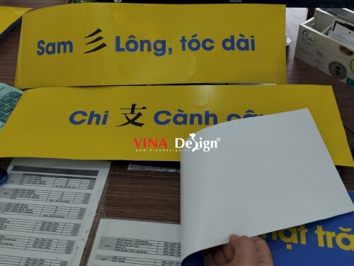 In giấy ảnh banner từ vựng treo trung tâm dạy tiếng Trung - VND141