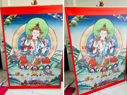 In tranh Phật Giáo Mật Tông Kim Cang Tát Đỏa Bồ Tát - Vajrasattva - VND71