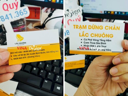 In name card trạm dừng chân & nhà hàng chay - VND199