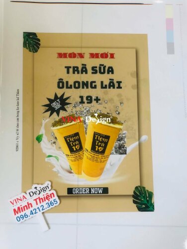 In backlit film sử dụng cho hộp đèn Led, menu Led thay nội dung sản phẩm tại quầy order thu ngân quán - VND594