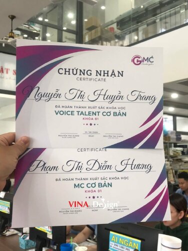 In chứng nhận certificate đã hoàn thành xuất sắc khóa học - VND598