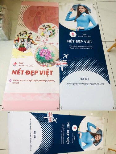 In PP cán mờ làm poster gắn standee, kệ X cho sự kiện tại trường đại học - VND605