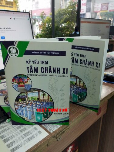 In kỷ yếu trại hè Phật Giáo khổ A4 lưu hành nội bộ - VND699