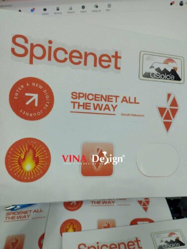 Sticker sheet A5 hình dán in theo yêu cầu, cắt Demi theo viền - VND770