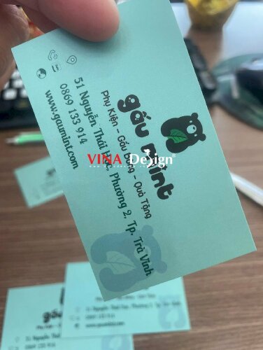 In Card Offset giá rẻ, card visit cho shop phụ kiện, gấu bông, quà tặng, hàng gửi đi Trà Vinh từ TPHCM - VND824