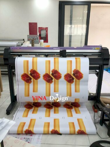 In tem nhãn Decal sữa dán giỏ quà Tết, hộp quà Tết - VND831