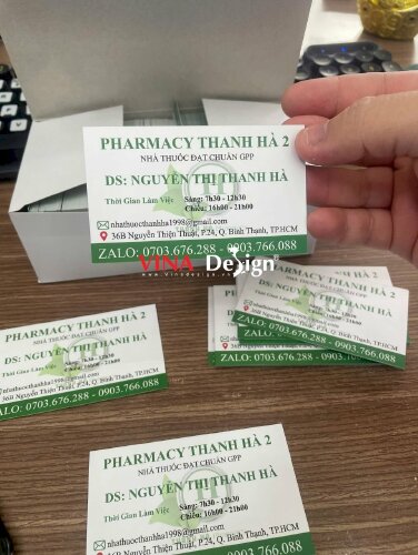 Name card nhà thuốc Pharmacy, in name card TPHCM số lượng lớn Offset - VND828