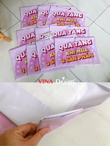 In băng rôn quảng cáo Quà tặng khi mua sản phẩm - VND320