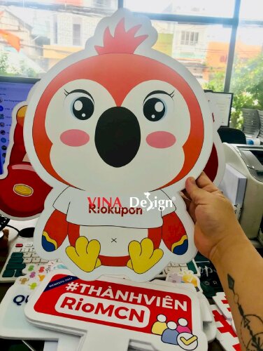 In formex mô hình linh vật công ty quảng cáo dịch vụ MCN Multi-channel Network - VND954