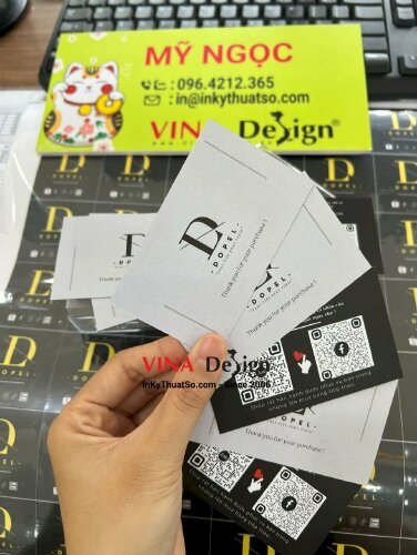 In card visit cảm ơn mua hàng - VND160