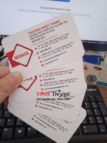 In giấy mỹ thuật Splendorgel làm card visit đại diện kinh doanh khu vực - VND366