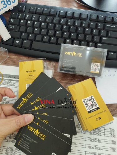 In name card tiếng Anh hàng gửi đi Mỹ - VND210