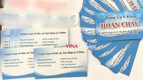 In card visit cửa hàng dụng cụ y tế, thiết bị y khoa - VND232