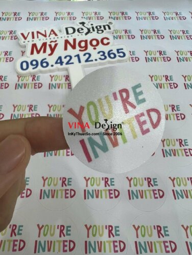 In tem tròn 4cm, sticker decal tem tròn 4cm bế sẵn - VND325