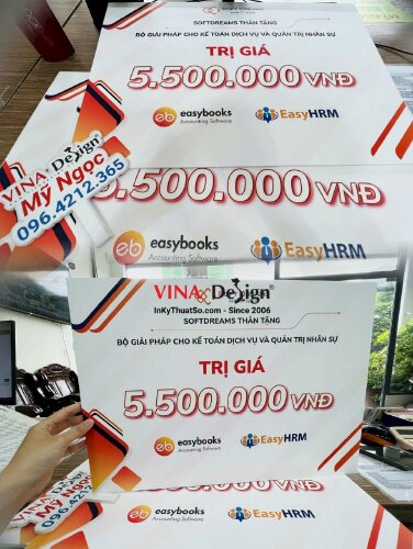 In bảng trao giải thưởng công ty - VND311