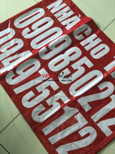 In banner băng rôn cho thuê nhà - VND67