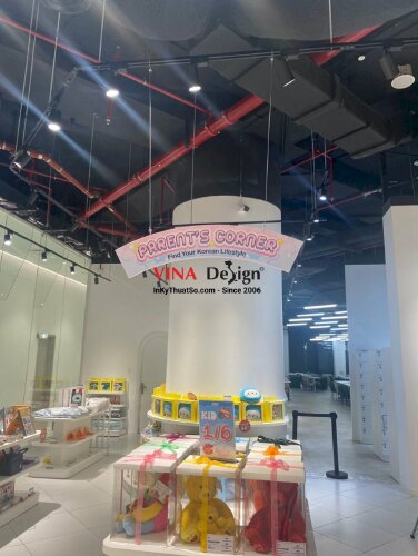 In biển chỉ dẫn treo thả trần store trung tâm thương mại (có thi công) - VND16