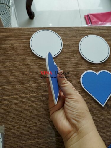 In bộ thẻ hình học giáo cụ Montessori giác quan màu xanh - VND70