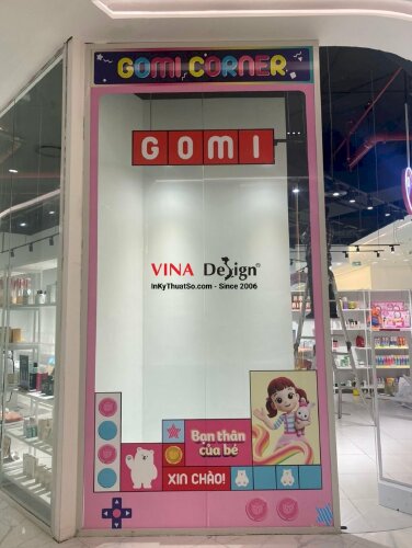 In khung hình trang trí cửa kính, tủ kính (có thi công) - VND17