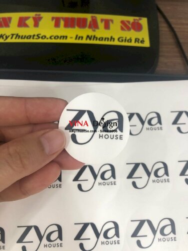 In tem logo sticker nhãn hàng nước hoa - VND63